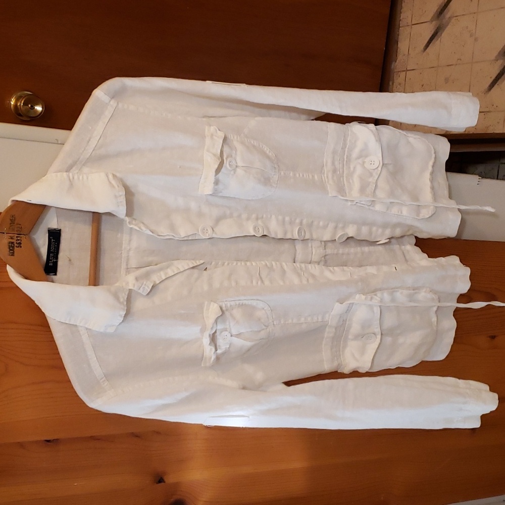 Linen shirt jacket